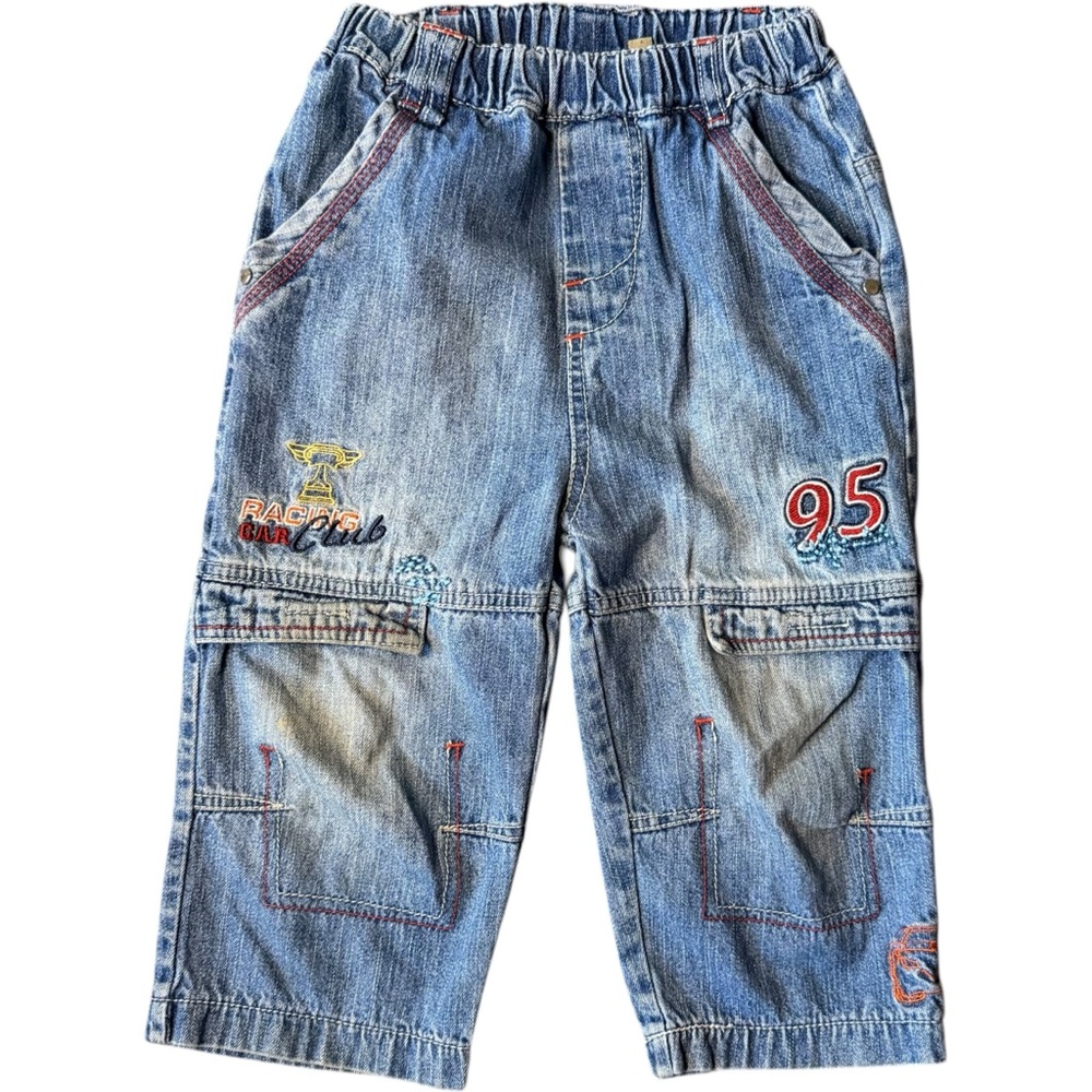 Cars Disney Y2K Lightning McQueen Embroidered Jeans